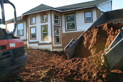 Backhoe and Trailer 42k